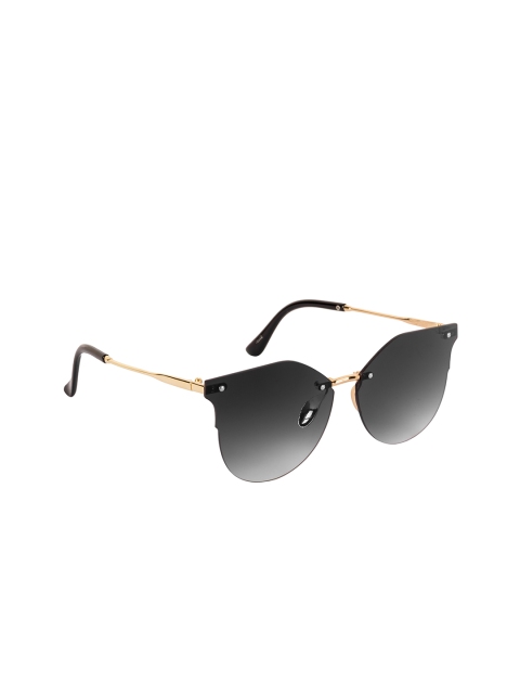 

AISLIN Black Lens & Gold-Toned Cateye Sunglasses with UV Protected Lens 14569-89-AS-18002