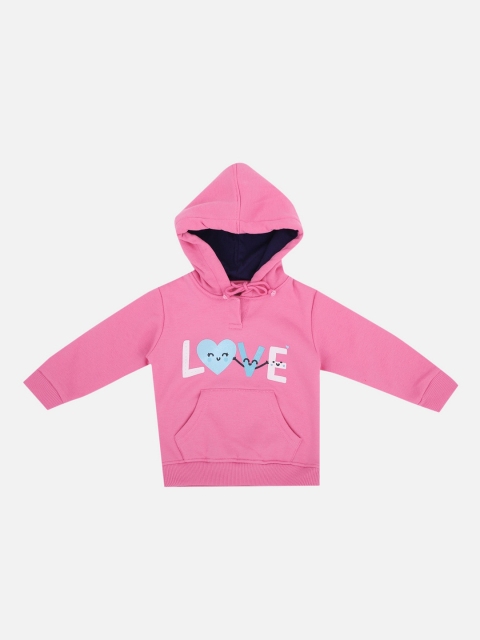 

Bodycare Kids Girls Pink Printed Sweatshirt