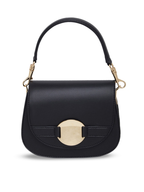 

CHARLES & KEITH Black PU Structured Satchel