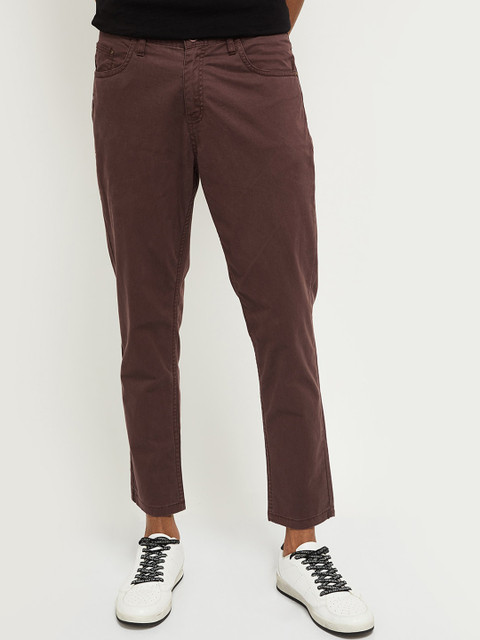 

max Men Brown Trousers
