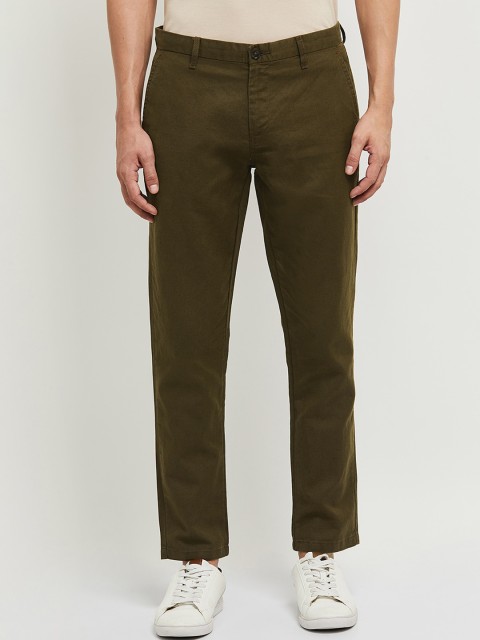 

max Men Olive Trousers