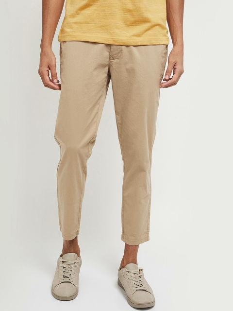 

max Men Beige Chinos Trousers