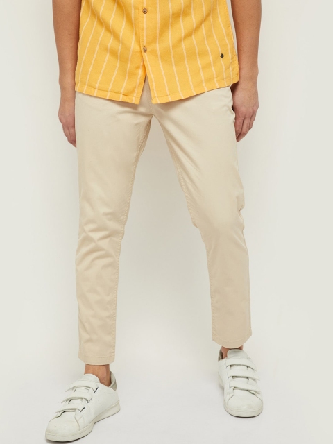

max Men Beige Chinos Trousers