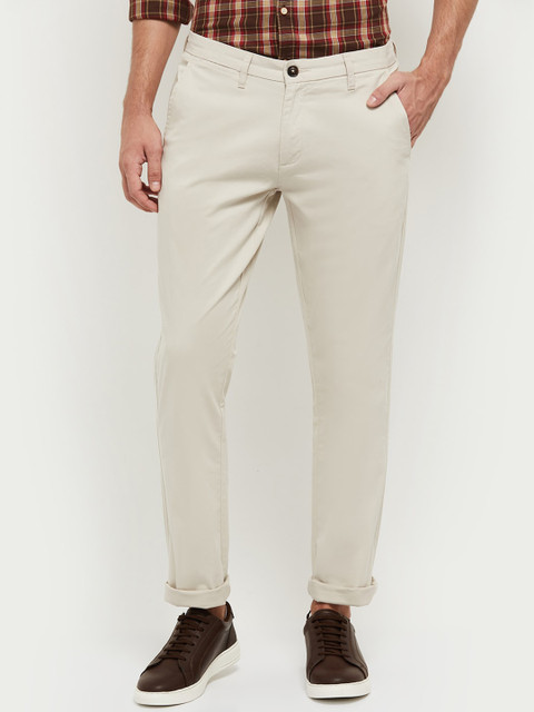 

max Men Beige Trousers