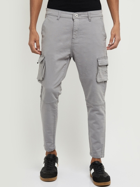 

max Men Grey Cargos Trousers