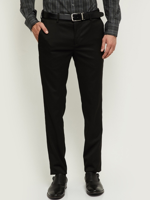 

max Men Black Formal Trousers