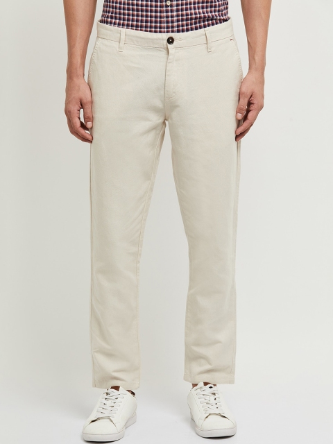 

max Men Beige Trousers