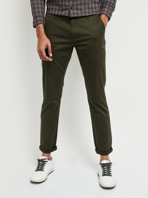 

max Men Green Trousers