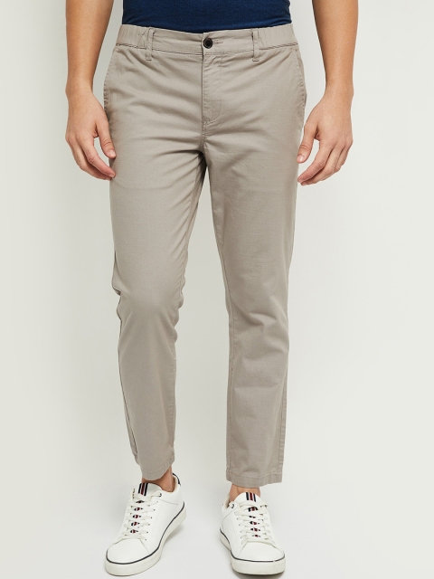 

max Men Grey Chinos Trousers