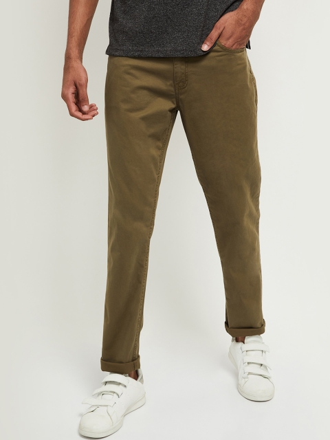 

max Men Green Chinos Trousers