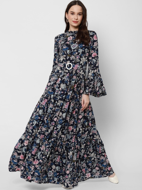 

Twenty3 Women Blue & White Floral Maxi Dress