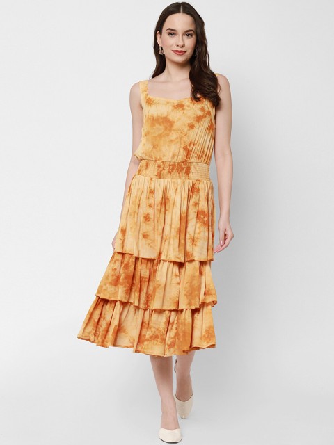 

Twenty3 Yellow Floral Layered Midi Dress