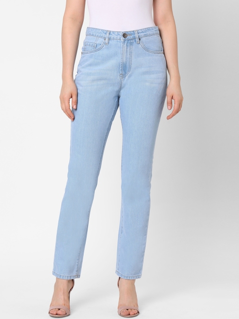 

TARAMA Women Blue Straight Fit High-Rise Jeans