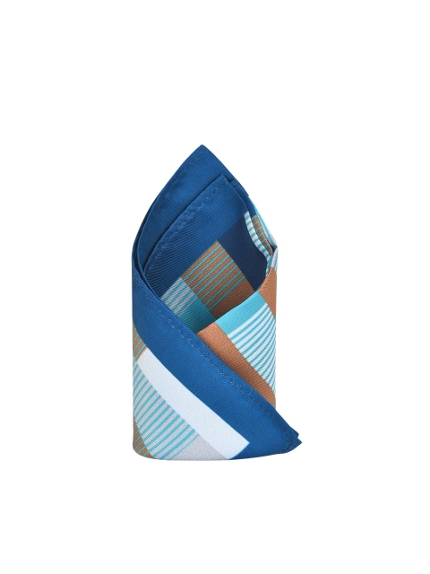 

Tossido Men Blue & Grey Printed Pure Microfiber Pocket Square