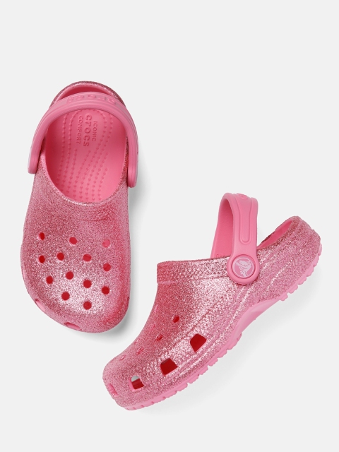 

Crocs Kids Pink Glitter Clogs