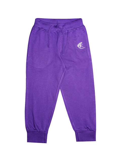 

KiddoPanti Kids Purple Solid Pure Cotton Joggers