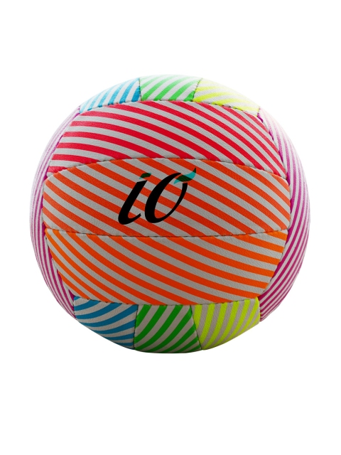 

iO Kids White & Orange Striped Volleyball