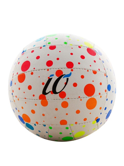 

iO Kids White & Red Polka Printed Volleyball