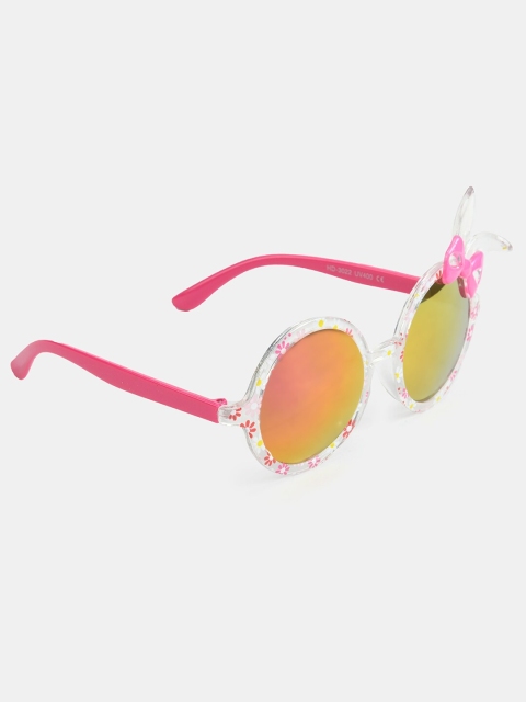 

DukieKooky Girls Mirrored Lens & Pink Round Sunglasses with UV Protected Lens 900349