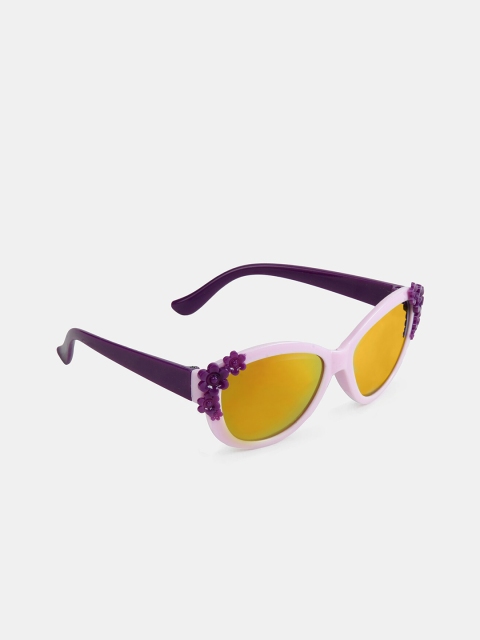 

DukieKooky Girls Yellow Lens & Purple Wayfarer Sunglasses with UV Protected Lens