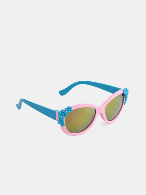 

DukieKooky Girls Mirrored Lens & Pink Wayfarer Sunglasses with UV Protected Lens