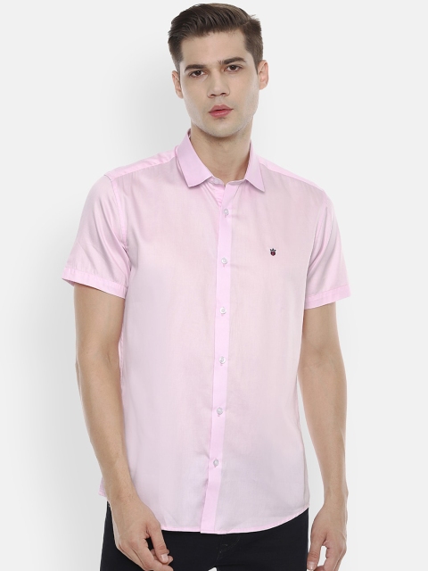 

Louis Philippe Jeans Men Pink Slim Fit Pure Cotton Casual Shirt