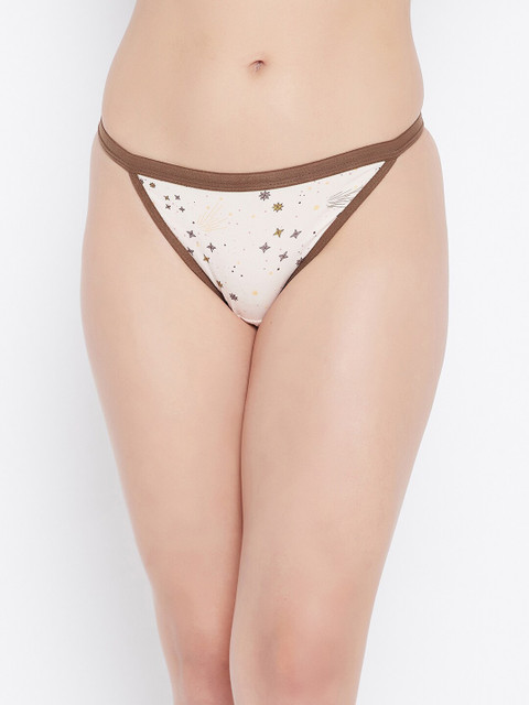 

Clovia Pink Cotton Low Waist Printed Bikini Panty Briefs-PN3169U223XL