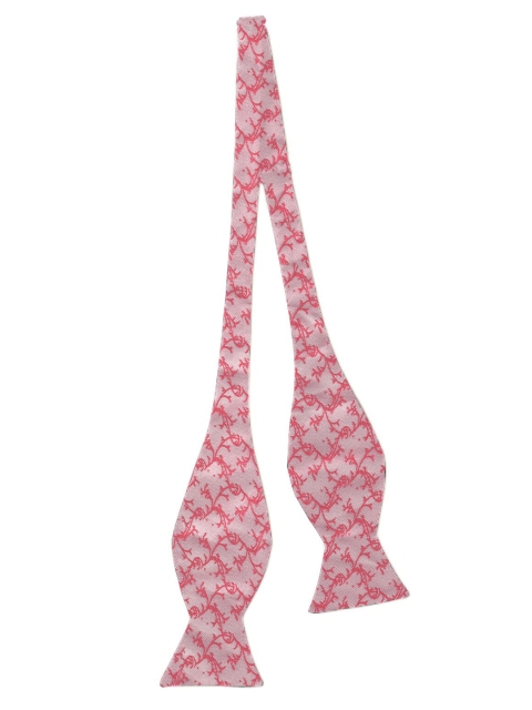 

Blacksmith Men Pink Printed Bow Tie