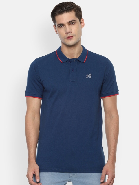 

Van Heusen Sport Men Blue Polo Collar T-shirt