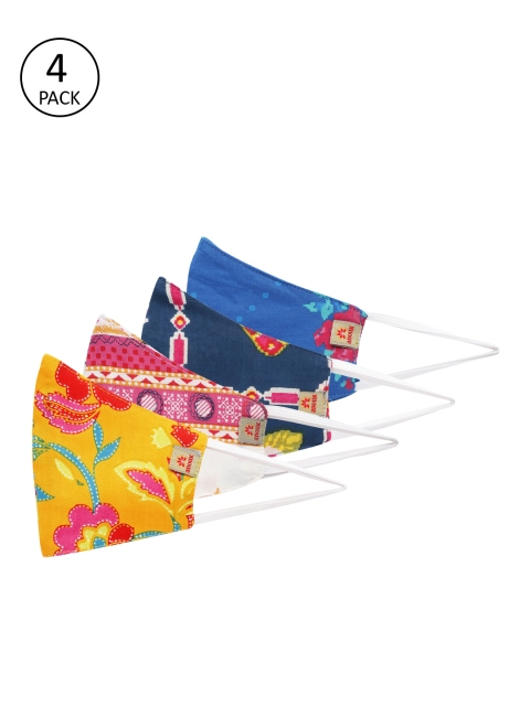 

Anouk Unisex Pack Of 4 Reusable 3-Layer Printed Outdoor Masks, Multi