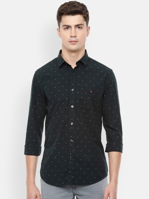 

Louis Philippe Sport Men Navy Blue Slim Fit Pure Cotton Printed Casual Shirt