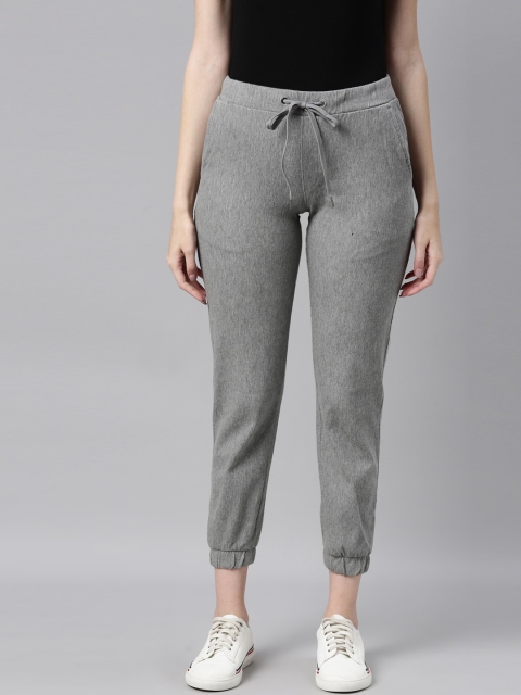 

Go Colors Women Grey Joggers Trousers