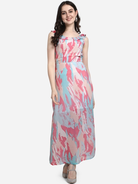 

Fbella Multicoloured Georgette Maxi Dress, Multi