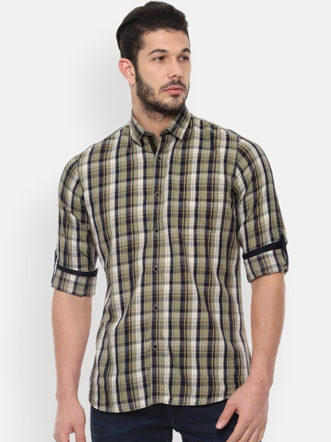

Van Heusen Sport Men Multicoloured Slim Fit Tartan Checked Opaque Casual Shirt, Multi