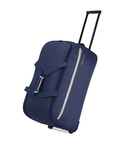 

LAVIE SPORT Unisex Navy Blue Solid Duffel Trolley Bag