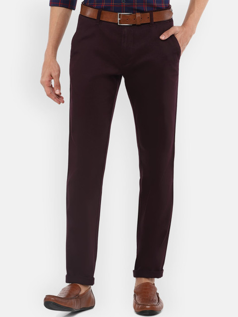 

Louis Philippe Sport Men Maroon Slim Fit Formal Trousers