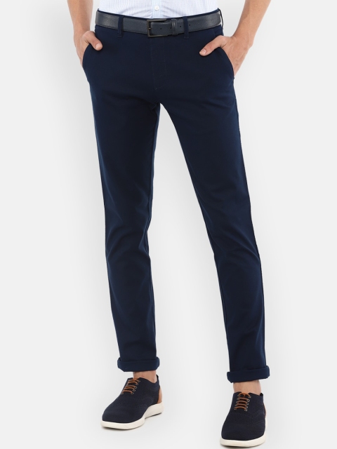 

Louis Philippe Sport Men Navy Blue Super Slim Fit Formal Trousers