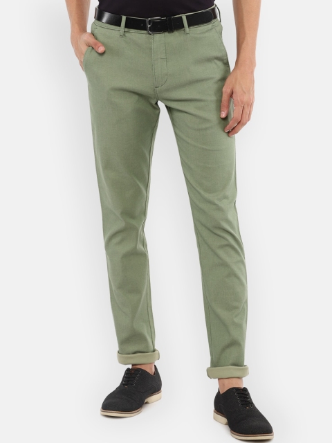 

Louis Philippe Sport Men Olive Green Slim Fit Chinos Trousers
