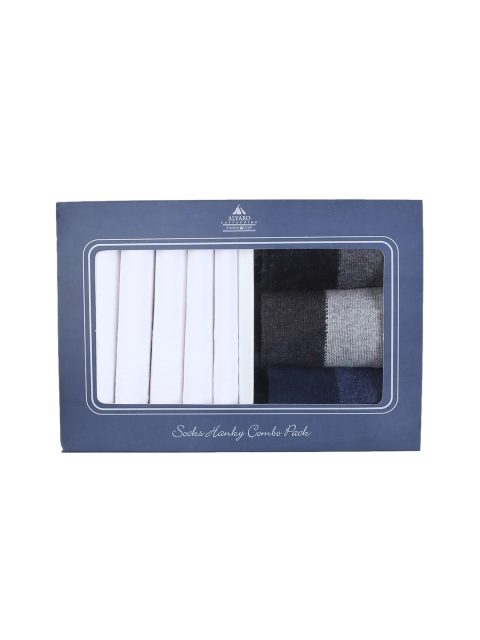 

Alvaro Castagnino Men Cotton Accessory Gift Set, Grey