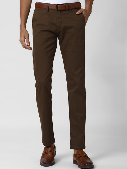 

Peter England Casuals Men Brown Slim Fit Trousers