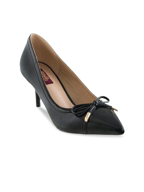 

SHUZ TOUCH Black Party Pumps with Bows