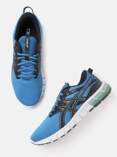 

ASICS Men Blue & Black GEL-QUANTUM FESTA Striped Sneakers