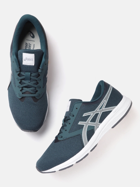 

ASICS Men Teal Blue AMPLICA Striped Sneakers