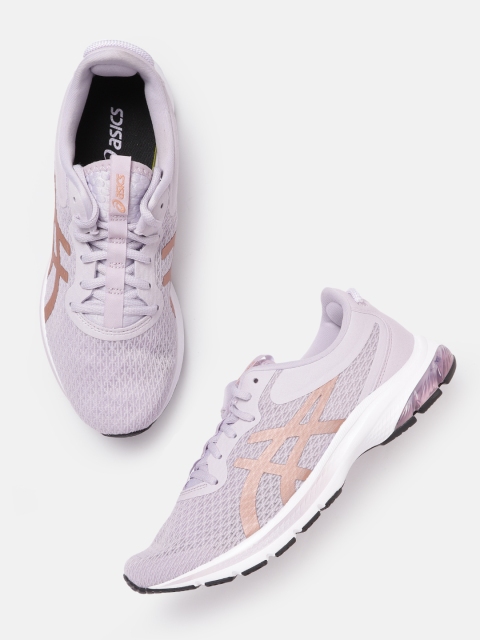

ASICS Women Lavender Woven Design GEL-KUMO LYTE 2 Running Shoes
