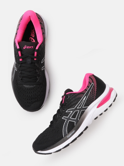 

ASICS Women Black Woven Design Gel Cumulus 22 Running Shoes