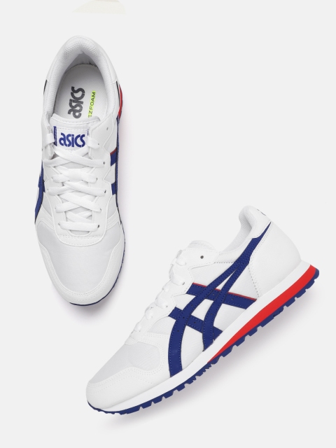 

ASICS Men White & Blue OC Runner Printed Sneakers