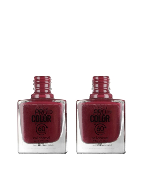 

Avon Set of 2 Pro Color Nail Enamels - Wine on Time, Maroon