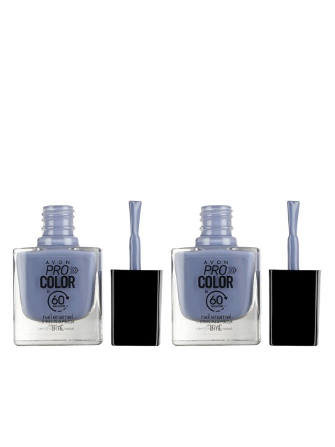 

Avon Set of 2 Pro Color Nail Enamels - Steel In A Pinch, Blue