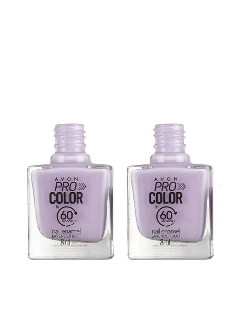 

Avon Set of 2 Pro Color Nail Enamels - Lavender Bolt