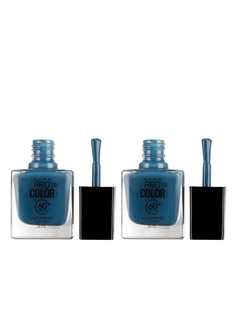 

Avon Set of 2 Pro Color Nail Enamels - Quick Dive, Blue